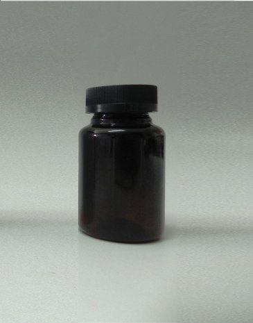 150 ml Amber color jar with 38 mm child resistant cap- Short Jar
