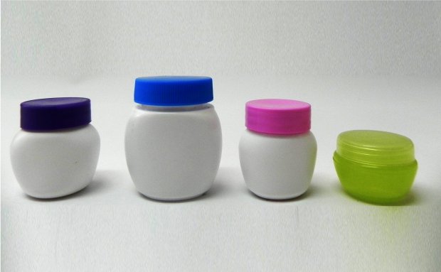 Oval Shaped Cosmetic Jars 